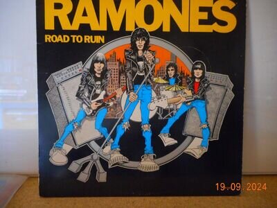 RAMONES / ROAD TO RUIN. Yellow vinyl 1978 LP SIRE SRK6063