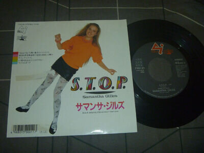 Samantha Gilles ‎– S.T.O.P. Original 1988 Japan release 7" vinyl rare Promo