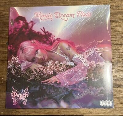 Peach PRC Heart Shaped Splatter Manic Dream Pixie. My Last Copy In Hand.