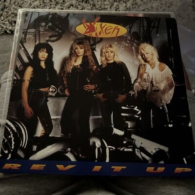 VIXEN - Rev It Up Vinyl LP UK Orig 1990 & Inner