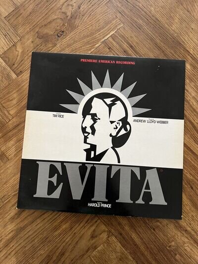 Andrew Lloyd Webber & Tim Rice Evita: Premiere American Recording 12" Double LP