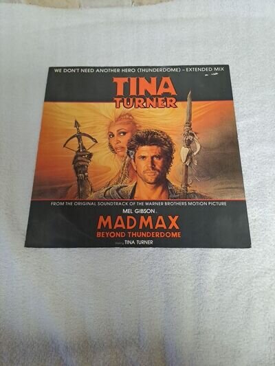 Tina Turner - We Don't Need Another Hero 12" Vinyl Single TESTED VG