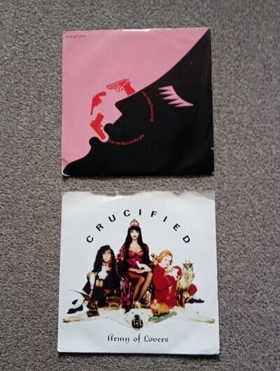 Army of Lovers - Crucified & Love Me Like A Loaded Gun 7" Vinyl Singles