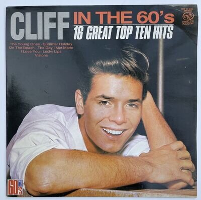 CLIFF THE 60s - 16 GREAT TOP HITS 33 RPM VINYL ALBUM IN VGC CLIFF RICHARD