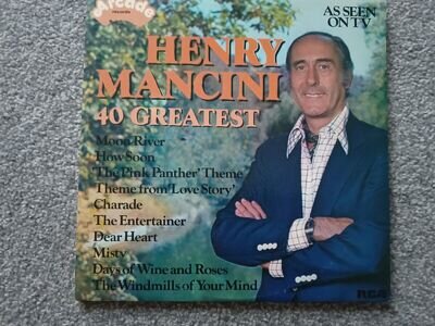 Henry Mancini, 40 Greatest, Double Album on Vinyl