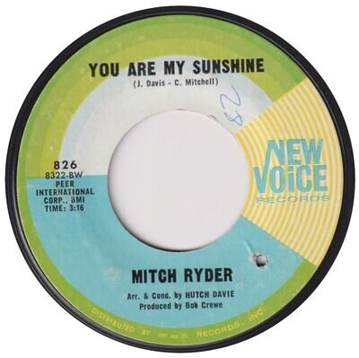 MITCH RYDER “You Are My Sunshine” NEW VOICE (1967)