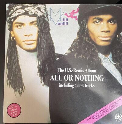 Milli Vanilli - All Or Nothing U.S. Remix - 1989 Gatefold Vinyl LP, Europe