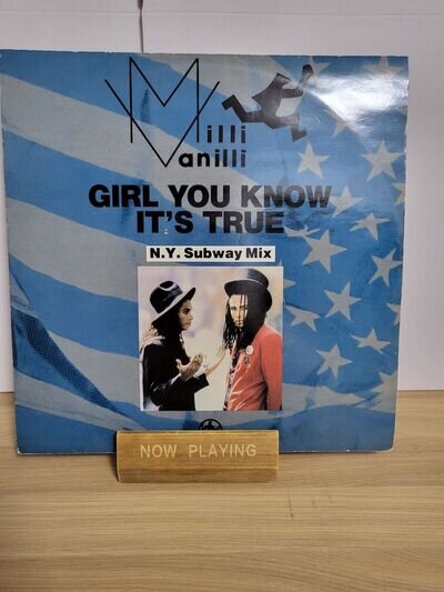 MILLI VANILLI-GIRL YOU KNOW ITS TRUE,12"SINGLE,VINYL,RECORD,1988 UK