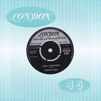 CHARLIE RICH - LONELY WEEKEND rare original 1960 UK London EX+