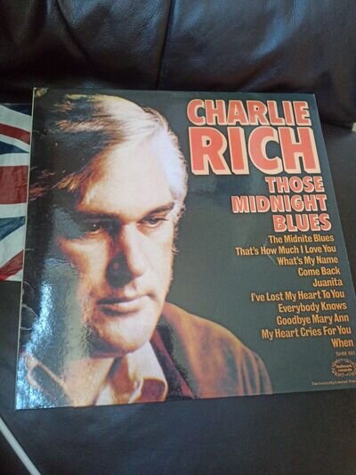 Charlie Rich Those Midnight Blues Shm 861 Vinyl Record Lp