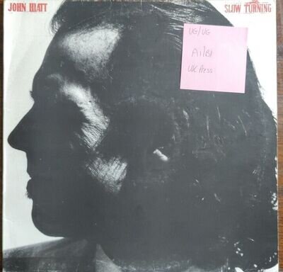 John Hiatt Slow Turning Vinyl Record VG/VG AMA5206 1988 1st Press