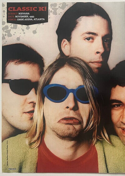 NIRVANA - 2009 full page UK magazine poster KURT COBAIN