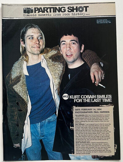 KURT COBAIN & PETE SHELLEY - 2005 full page UK magazine poster NIRVANA BUZZCOCKS