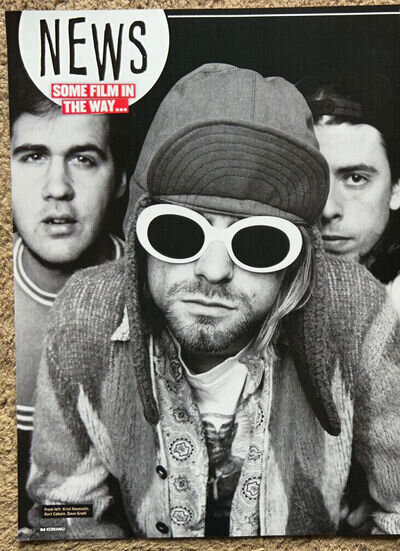 NIRVANA ~ 2015 full page UK magazine poster KURT COBAIN