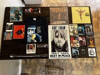 Vintage Nirvana T Shirt & Poster, stickers, postcards, DVD’s & Vinyl!