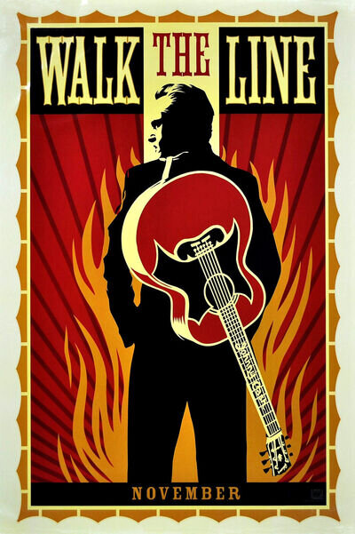 "Walk The Line" .Johnny Cash Classic Movie Poster Various Sizes