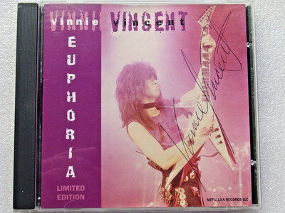 KISS Vinnie Vincent Euphoria EP Signed Autographed RARE