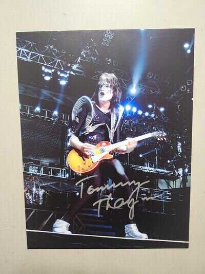 KISS Signed Autographed Tommy Thayer 8x10 Spaceman Stage Shot COOL!