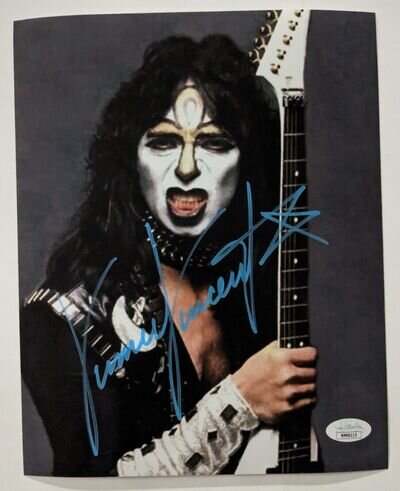 VINNIE VINCENT Signed 8x10 KISS Photo Autograph JSA BAS Beckett COA A