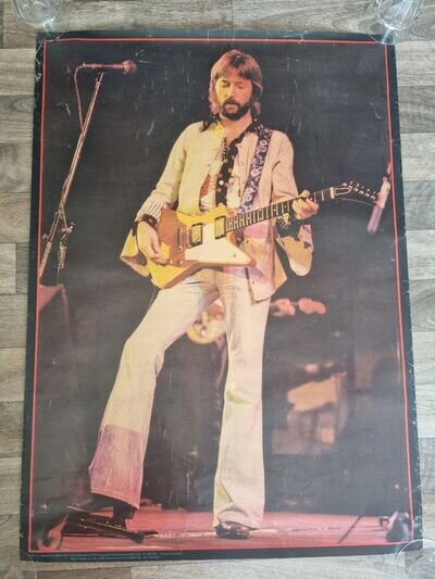 Original ERIC CLAPTON Big O Poster Circa Mid 1970s