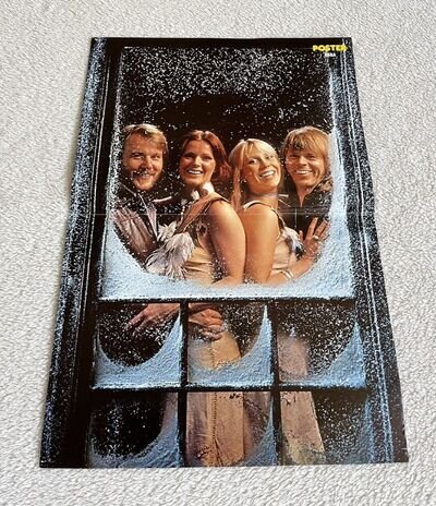 ABBA POSTER 1976 Swedish Poster Music Magazine 1970s Vintage Very Rare