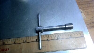 Steel 5/16" Drum Key (T handle nut wrench) antique vintage old