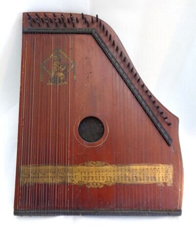 Vintage Schutzmarke German Zither Harp - non functioning !