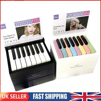 Taylor Swift Piano Calendar, 2024 with Music Sheets Toy Piano Musical Instrument