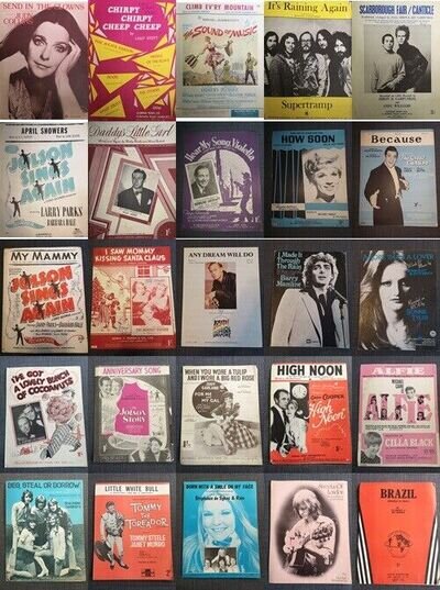 Vintage Sheet Music Collection - Single Songs MVSM02