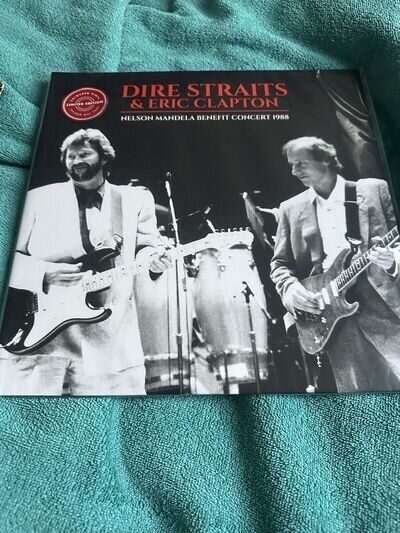 Dire Straits & Eric Clapton Nelson Mandela Concert 1988 Blue Vinyl Double Album