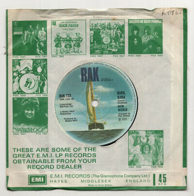 (K615) New World, Kara Kara - 1971 - 7" vinyl