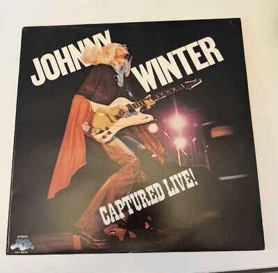 JOHNNY WINTER Captured live LP USA PRESS ,BLUE SKY 1976