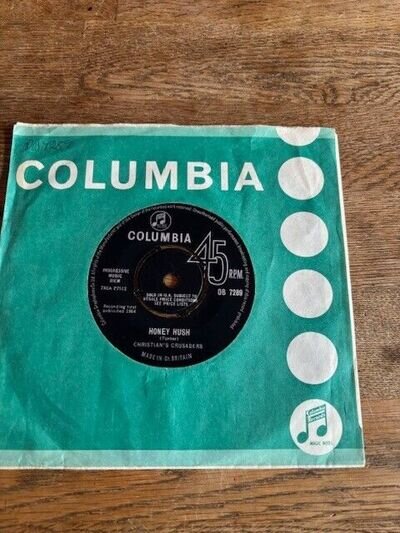 CHRISTIAN’S CRUSADERS: (w/Jimmy Page) Honey Hush- One For The Money-U.K. 7" 1964