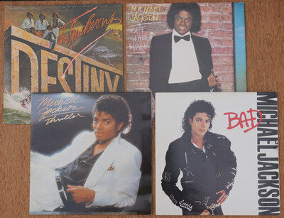 Michael Jackson Job Lot Bundle, Destiny (Jacksons) Off The Wall, Thriller & Bad