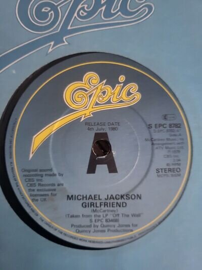 Michael Jackson / The Jacksons – Girlfriend - UK EPIC PROMO 7" 1979