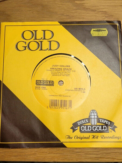 OLD GOLD collection JUDY COLLINS Vinyl 45rpm 7-Single AMAZING GRACE