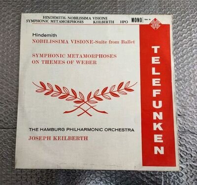 Telefunken LP GMA 24 Hindemith Nobilissima Visione. Joseph Keilberth Vinyl Album