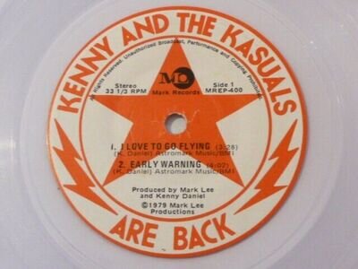 GARAGE-KENNY & THE KASUALS-ARE BACK EP-MARK RECORDS CLEAR VINYL