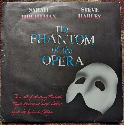 Sarah Brightman & Steve Harley (Phantom of the Opera) 7 inch vinyl single - 1986