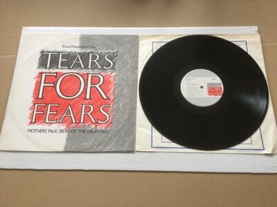 TEARS FOR FEARS “MOTHERS TALK“ 12” BEAT OF THE DRUM MIX FULLY TESTED 1984 + P/S