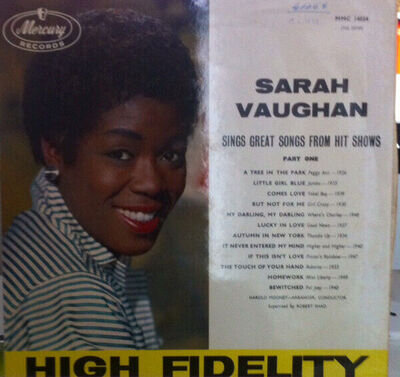 Sarah Vaughan - Sings Great Songs From Hit Shows - Part 1 (LP)