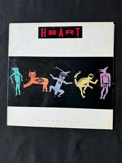 HEART - BAD ANIMALS VINYL LP. Ex/Ex. 1987 Capitol.