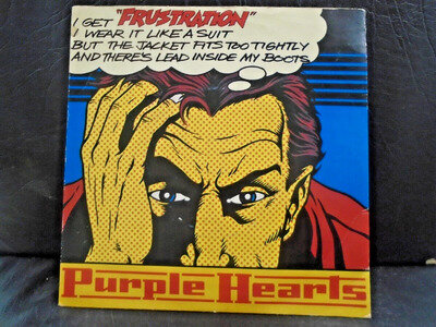 PURPLE HEARTS " FRUSTRATION " 7" EX+ COND.IN PIC SL.