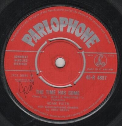 Adam Faith - The Time Has Come (7", Single)