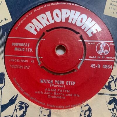 ADAM FAITH - WATCH YOUR STEP - UK PARLOPHONE 4864, VG++