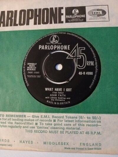 Adam Faith - What Have I Got (Parlophone R 4990)