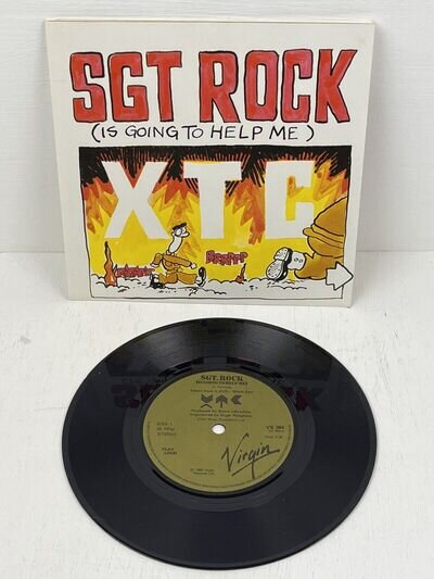 XTC Sgt. Rock 1980 Virgin 7" w/poster picture sleeve - near mint