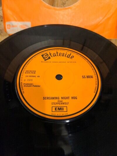 Steppenwolf - Screaming Night Hog - Original 1970 Vinyl - 7" Single - Very Good