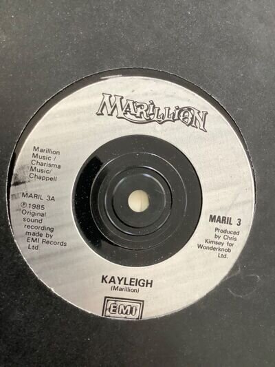 Marillion. Kayleigh. . 7" Vinyl. 1985 EMI. VG+