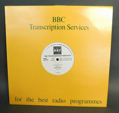 BBC Transcription Services in Concert Featuring Marillion 431 1988 Vinyl LP DDJE